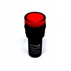 หลอดไฟแสดงสถานะ INDICATOR LAMP AD16-16 220V สีแดง